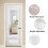 Living And Home (White) Rectangular Metal Frame Over the Door Full Length Mirror 37cm W x 147cm H 6