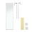 Living And Home (Black) Rectangular Metal Frame Over the Door Full Length Mirror 37cm W x 147cm H 8