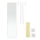Living And Home (White) Rectangular Metal Frame Over the Door Full Length Mirror 37cm W x 147cm H 9