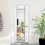 Living And Home (Black) Rectangular Metal Frame Over the Door Full Length Mirror 37cm W x 147cm H 1