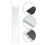 Living And Home (White) Rectangular Metal Frame Over the Door Full Length Mirror 37cm W x 147cm H 8