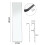 Living And Home (Black) Rectangular Metal Frame Over the Door Full Length Mirror 37cm W x 147cm H 7