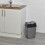 URBN Living (20L Black/Grey) 5/10/20/30/50L Plastic Bin with Butterfly Lid Kitchen 2