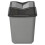 URBN Living (20L Black/Grey) 5/10/20/30/50L Plastic Bin with Butterfly Lid Kitchen 1