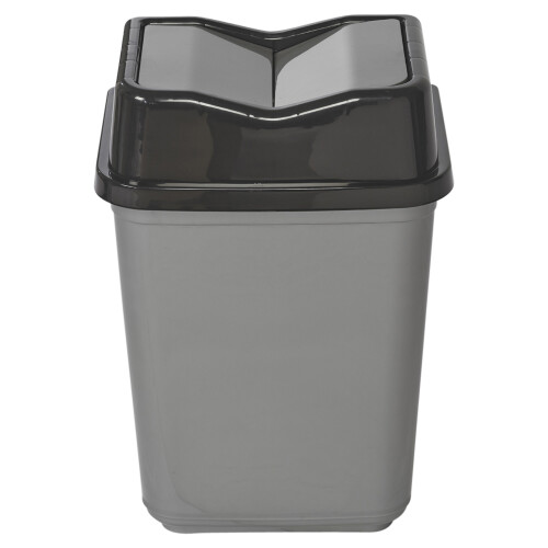URBN Living (20L Black/Grey) 5/10/20/30/50L Plastic Bin with Butterfly Lid Kitchen