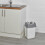 URBN Living (20L Grey/White) 5/10/20/30/50L Plastic Bin with Butterfly Lid Kitchen 4