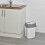 URBN Living (20L Grey/White) 5/10/20/30/50L Plastic Bin with Butterfly Lid Kitchen 2