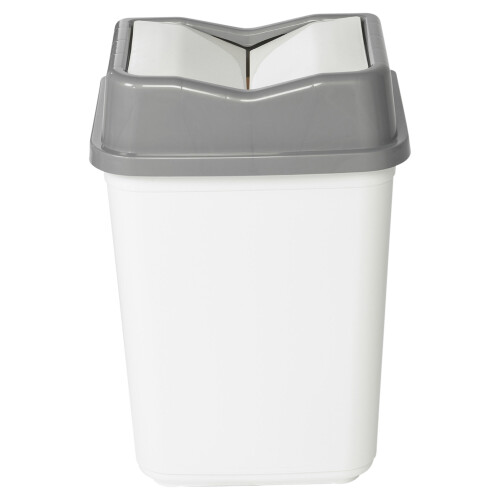 URBN Living (20L Grey/White) 5/10/20/30/50L Plastic Bin with Butterfly Lid Kitchen 2