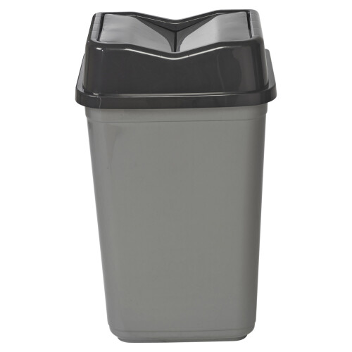 URBN Living (50L Black/Grey) 5/10/20/30/50L Plastic Bin with Butterfly Lid Kitchen