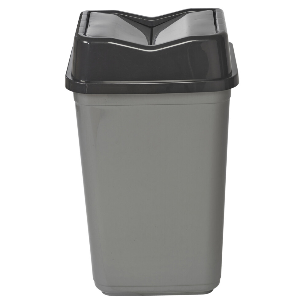 (50L Black/Grey) 5/10/20/30/50L Plastic Bin with Butterfly Lid Kitchen