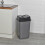URBN Living (50L Black/Grey) 5/10/20/30/50L Plastic Bin with Butterfly Lid Kitchen 2