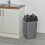URBN Living (50L Black/Grey) 5/10/20/30/50L Plastic Bin with Butterfly Lid Kitchen 3