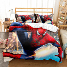 (Style 01, Super King (220X260CM)/3PCS) Spider-Man Bedding Single Double Duvet Cover UK