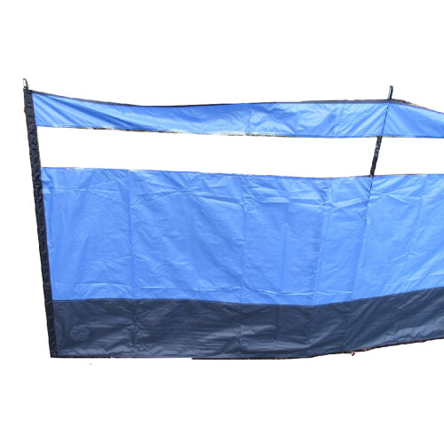(Blue) Heavy Duty Camping Windbreak 4 Pole (5M x 1.4M) 2