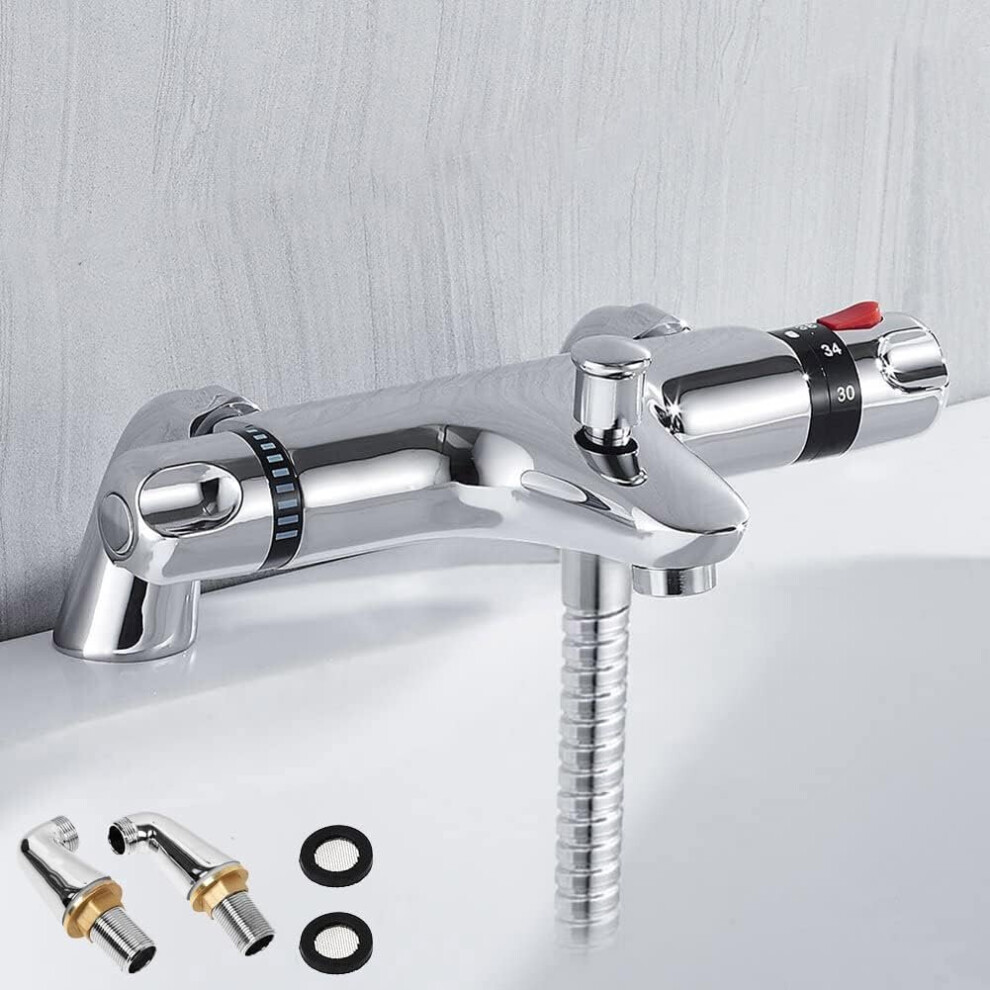 Thermostatic Bath Shower Mixer Valve Deck Mounted Replacement Bath Shower Valve  10-Year Guarantee