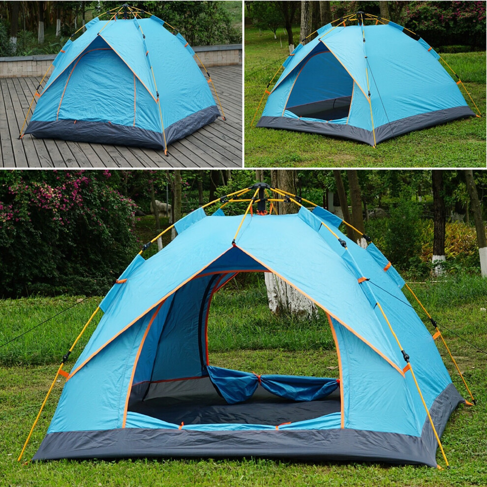 Outdoor Automatic Pop Up 3-4 Person Family Camping Tent