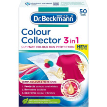 Dr. Beckmann Colour & Dirt Collector, Big Value Pack 50 Sheets - Colour Run Protection for Mixed Colours (Plant Fibres) (Dr. Beckmann Colour)