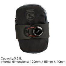 (01 Black) SILCA MATTONE | Bike Bag plus BOA Closure System | Full Waterproof YKK
