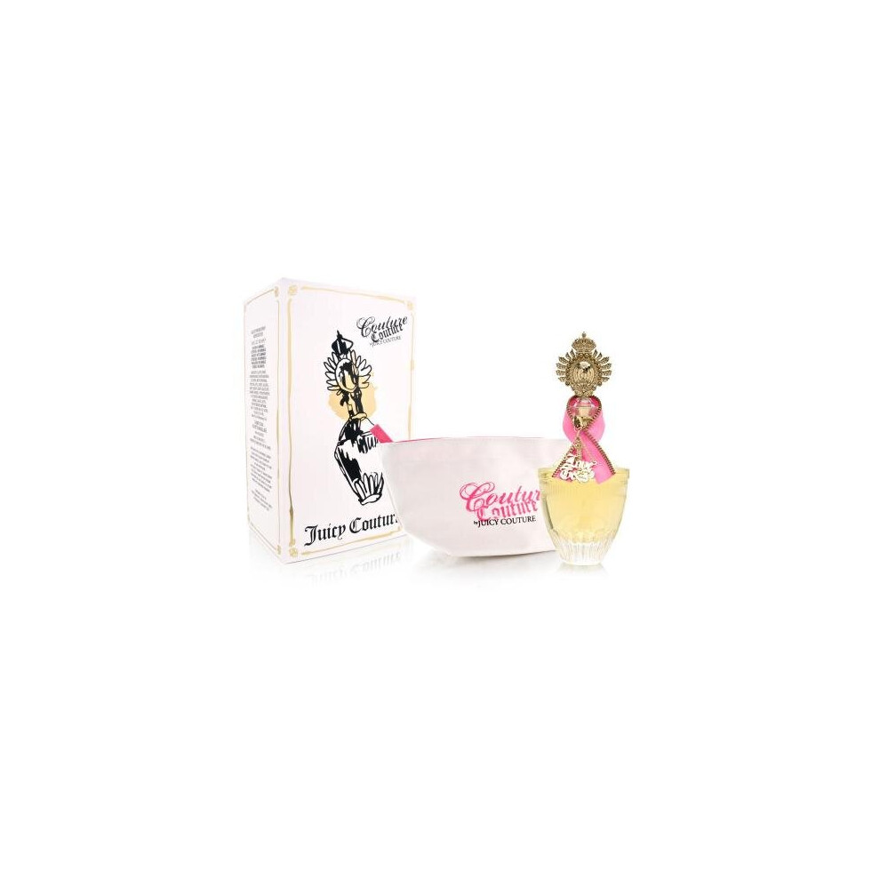 Juicy Couture Couture 2 Pcs Set For Women: 3.4 Eau De Parfum + Cosmetic Bag (Travel Set)