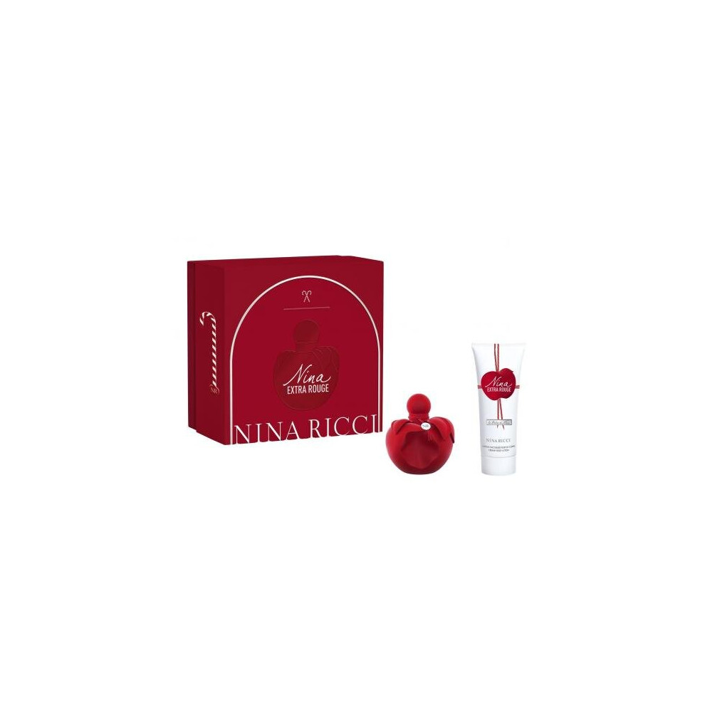 Nina Ricci Extra Rouge 2 Pcs Set For Women: 1.7 Eau De Parfum + 2.5 Body Lotion