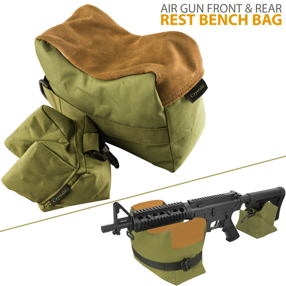 Denny Int Ltd 2/Set Rifle/Air Gun Front And Rear Rest Bench Bag Hunting Shooting