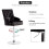 (Black) Crushed Velvet Upholstered Breakfast Bar Stool 6