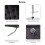 (Black) Crushed Velvet Upholstered Breakfast Bar Stool 7