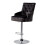 (Black) Crushed Velvet Upholstered Breakfast Bar Stool 9