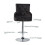 (Black) Crushed Velvet Upholstered Breakfast Bar Stool 5