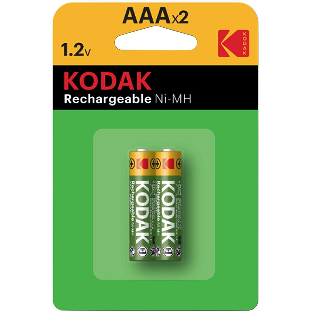 Kodak 2 PACK Ni-MH AAA 300 mAh RECHARGEABLE Batteries