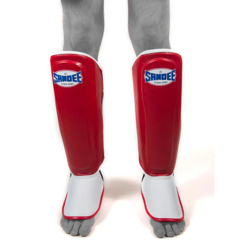 (Red, Junior) Sandee Junior Thai Shin Guards