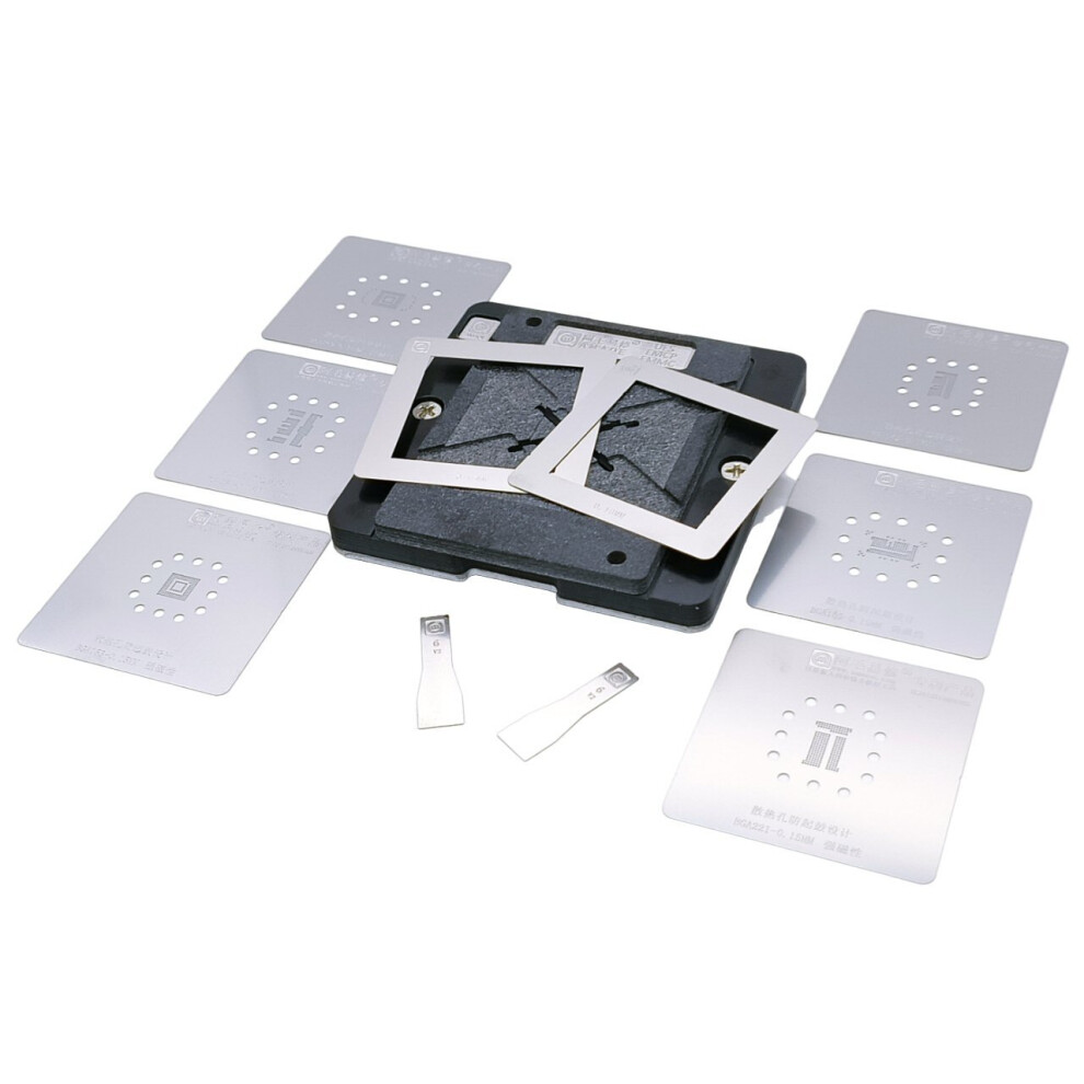Photos - Power Tool Accessory 6-In-1 EMMC Stencil Set With Holding Fixture