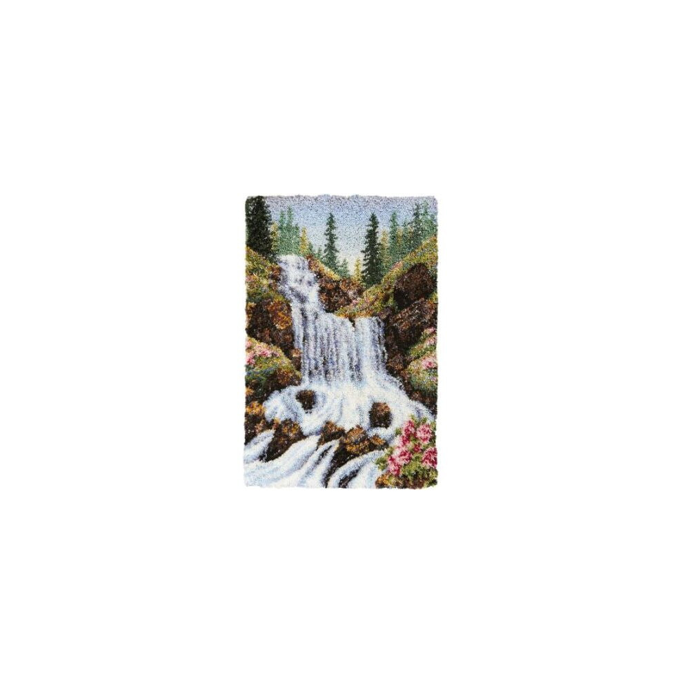 (52x38cm, Printed Canvas) Rug Making Latch Hooking Kit | Waterfalls (5 sizes available)
