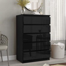 (5 Drawers Chest Black) Chest Of Drawers Bedroom Furniture Storage Bedside 2 to 8 Drawers