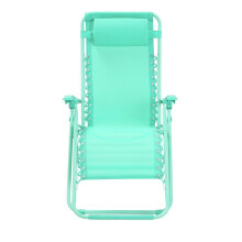 Home Zero Gravity Outdoor Chair Recliner Sun Lounger - Teal