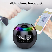 (a-Type 1) Bluetooth-compatible Speaker Rechargeable Surround Radio TF Card Handsfree Call Alarm Clock Mini Music Accessories