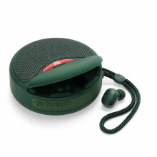 (a-green) Soundbar Multi-function / Tf Card / Fm Music Sports Portable Speaker Headphone 2 In 1 Mini Bluetooth Headset Speaker 2023 New