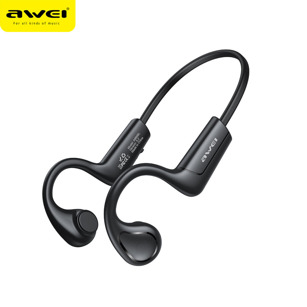 (A-A886bl) Awei A886bl Air Conduction Wireless Headphones Bluetooth 5.2 Sport Earphone In-Ear Earbud For Hifi Running Handsfree Headset 4851204905884