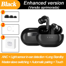 (a-Black Earphone) Xiaomi Bud 4 Pods Wireless Earphones Air Pro Bluetooth 5.1 Headphones Hifi 9D Stereo Sports Headset Handsfree Call ANC Earbud