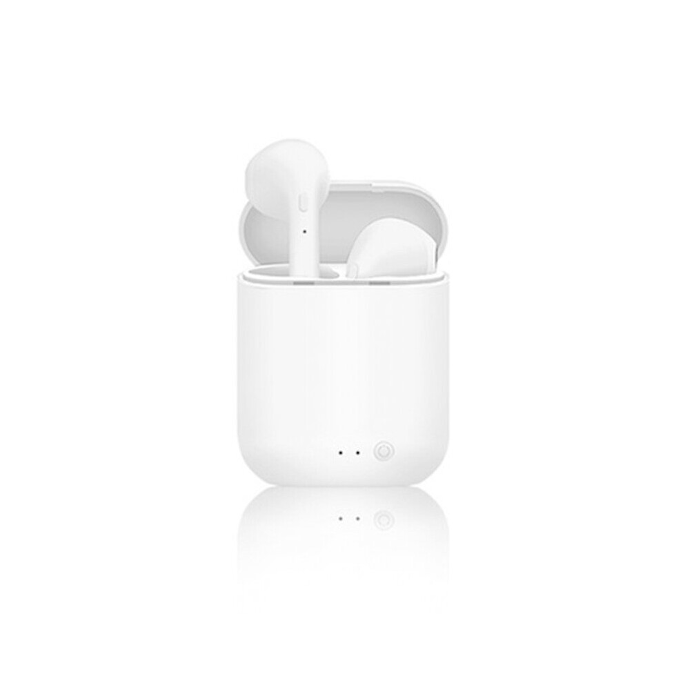 (A-Matte I7mini2) I7s Mini 2 Tws Wireless Headphones Bluetooth 5.0 Earphone Matte Macaron Earbuds Handsfree With Mic Charging Box Headset White 4851204880204