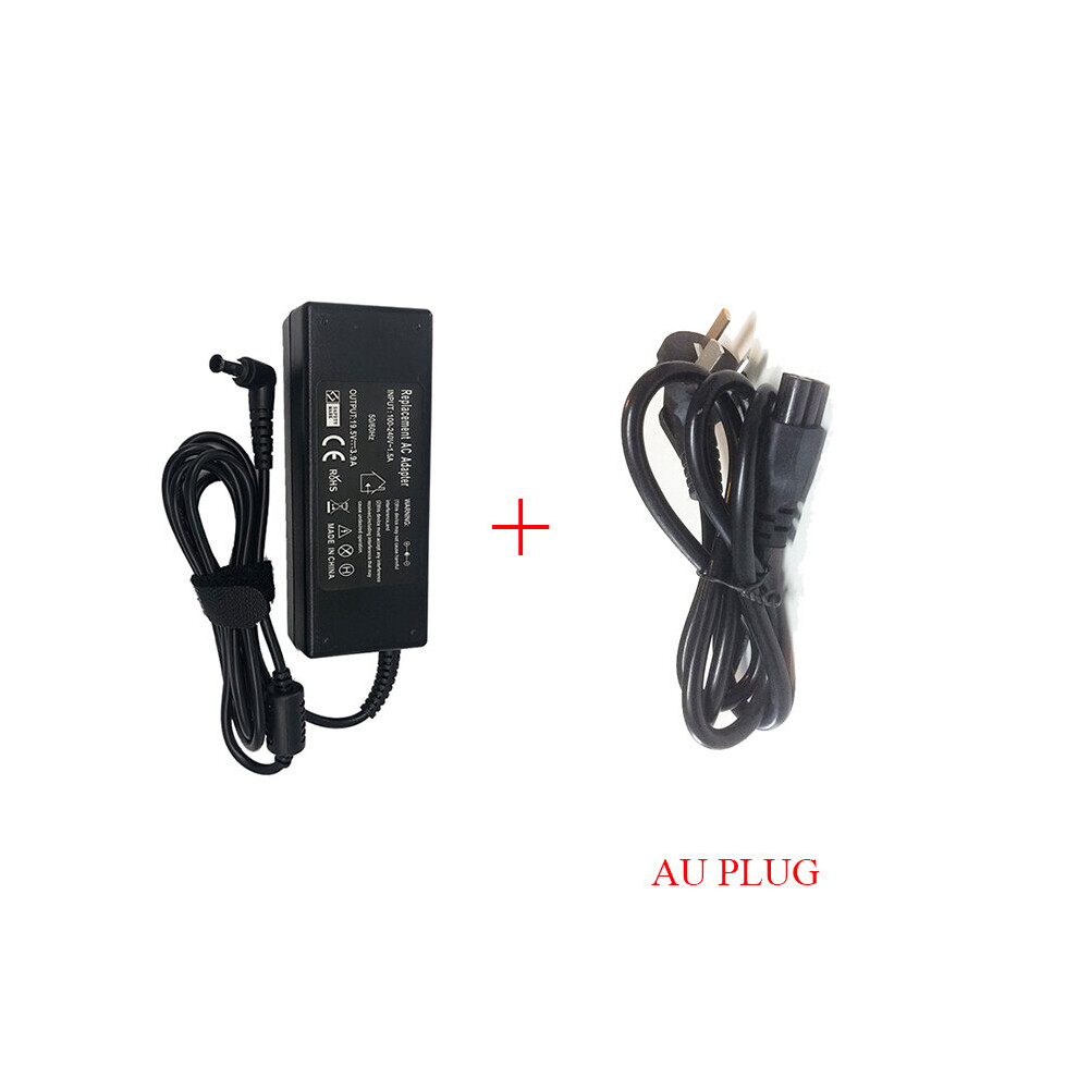 (A-With Au Plug) 19.5V 3.9A 76W 6.5*4.4Mm Charger Ac Notebook Laptop Adapter For Sony Vgp-Ac19v37 Ac19v33 Vgn-Nw265f Pcg-394L Vgn-Fz150e/B Power 4855672991394