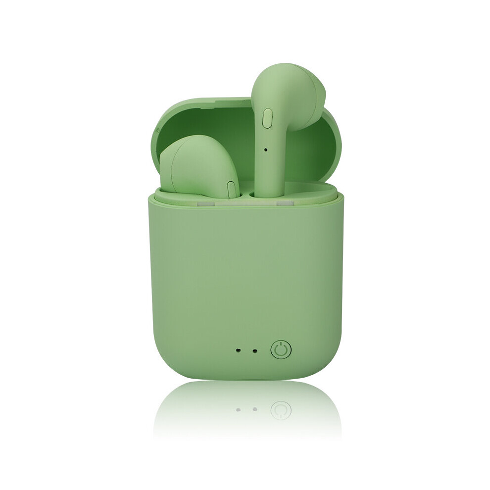 (A-Mini-2 ) Mini Wireless Headphone Bluetooth Earphones Waterproof Earpieces Sport Earbuds For Huawei Iphone Oppo Xiaomi Tws Macaron Headset Green 4851204898469