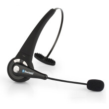 (a-Black) Bluetooth Headset Handsfree Noise Canceling with Microphone Headphones for PS3 Smart Phones Tablet PC Stereo Headset