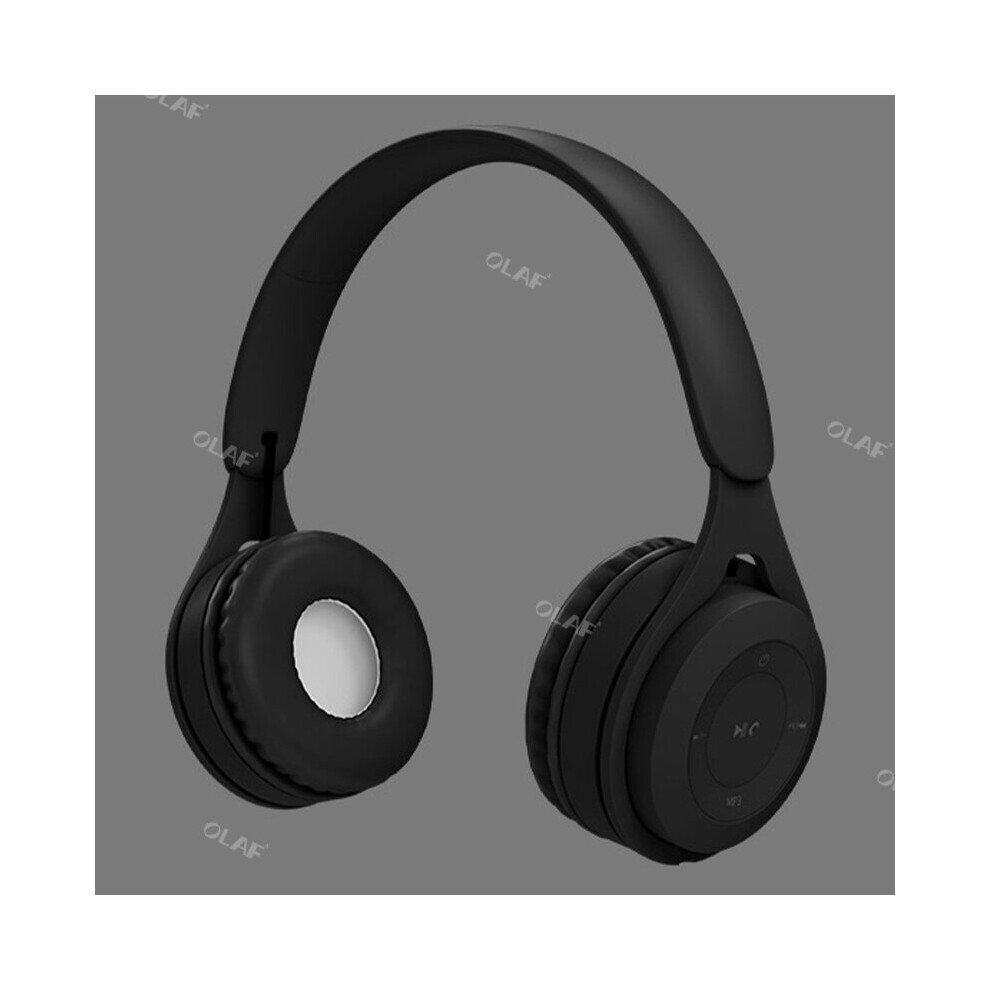 (A-Y08 ) Wireless Headphones 5.0 Bluetooth Earphone Foldable Bass Stereo Sports Game Headset Handfree Earbuds With Mic For Android Ios Black 4851205056363