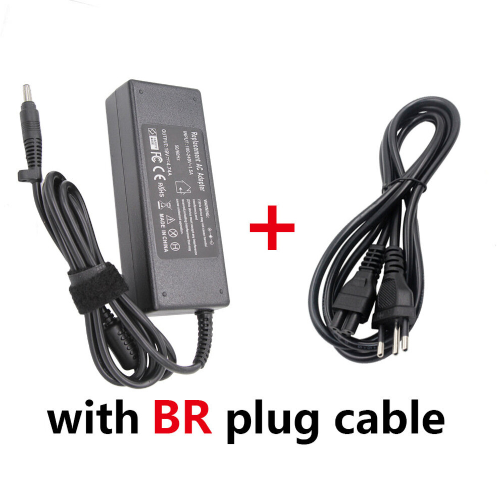 (A-With Br Plug) Qinern 19V 4.74A 90W 4.8*1.7Mm Ac Laptop Charger Power Adapter For Hp G70/G70t/G71 Laptop Adapter For Hp Portable Charger 4855672931314