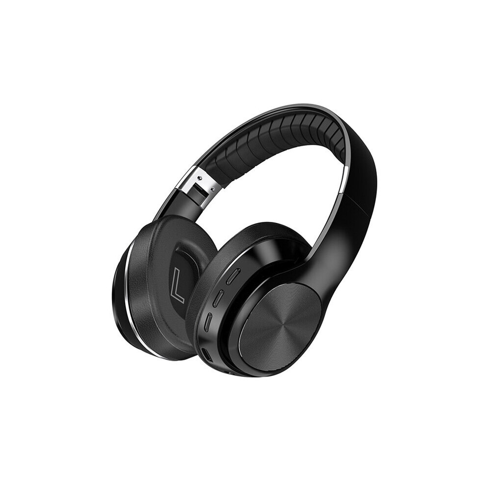 (A-) New Vj320 Hifi Headphones Wireless Bluetooth 5.0 Foldable Support Tf Card/Fm Radio/Bluetooth Stereo Headset With Mic Deep Bass Black 4851204951386