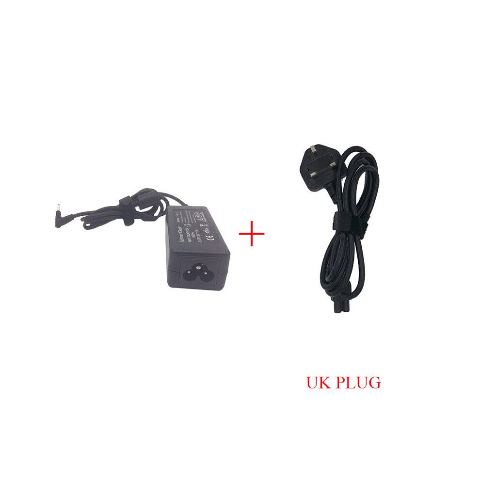 (A-With Uk Plug) 19V 2.1A 40W 3.0*1.0Mm Power Supply For Laptop Ac Adapter Charger For Samsung Np530u3c Np530u3b Np535u3c Np54 Notebook 4855672966330
