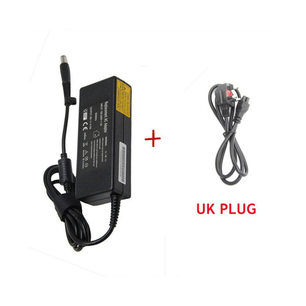 (A-With Uk Plug) 19V 4.74A 7.4*5.0Mm 90W Ac Laptop Notebook Adapter Charger For Hp Pavilion Dv3 Dv4 6535S,6570B 6530S 6930P 6530B Probook 430 G1 4855672936326