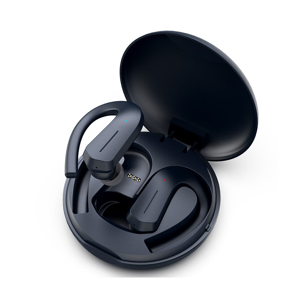 (A-Darkblue) Ggmm T1 Tws Bluetooth Headphones Sport 9D Stereo Hifi Bt V5.0 Wireless Earphones Ipx7 Waterproof 36Hrs Play-Time Touch Control 4851204962467