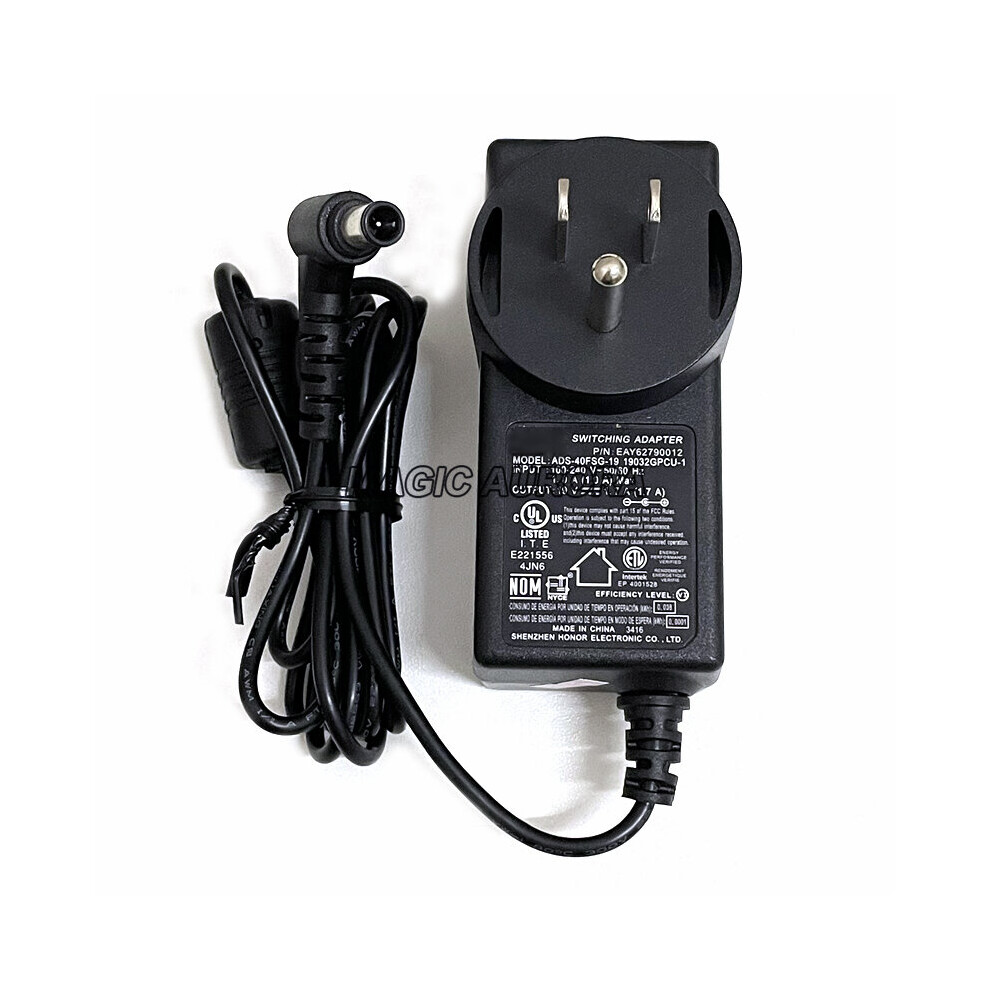 (A-Us Plug) Ad2138s20 Lcap26a-E 19V 1.7A 32W Ac Adapter Monitor Charger For Lg 24Ea63v E2242c E1948s 27Ea63 24En33 Ips277l E2442tc L1900pa 4855672924514